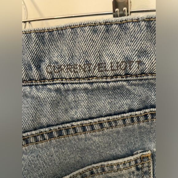 Current/Elliott Cropped Straight Leg Jeans Size 27 - Picture 11 of 12